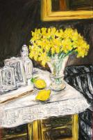 Still Life with Daffodils and Two Lemons