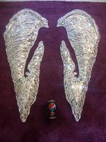 Large 3d hand sculpted/ mirror mosaic angel s