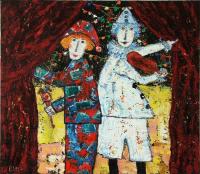 “Italian Carnival” oil painting Bogomolni