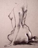 Charcoal Figure Drawing #78