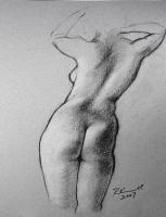 Charcoal Figure Drawing #76