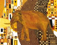 “Elephant from G.K.” oil painting Kosaref