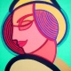 Woman with hat