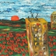 “Landscape with sun #03” oil painting Bog
