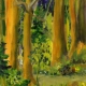 gold in silver forest