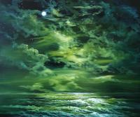 Moonlit waves