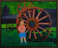 Steam Tractor with small child