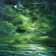 Moonlit waves